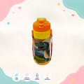 Front view of Dinosaur kids water bottle by LunchNSip