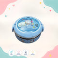 Front view of Doraemon premium airtight lunch box by LunchNSip