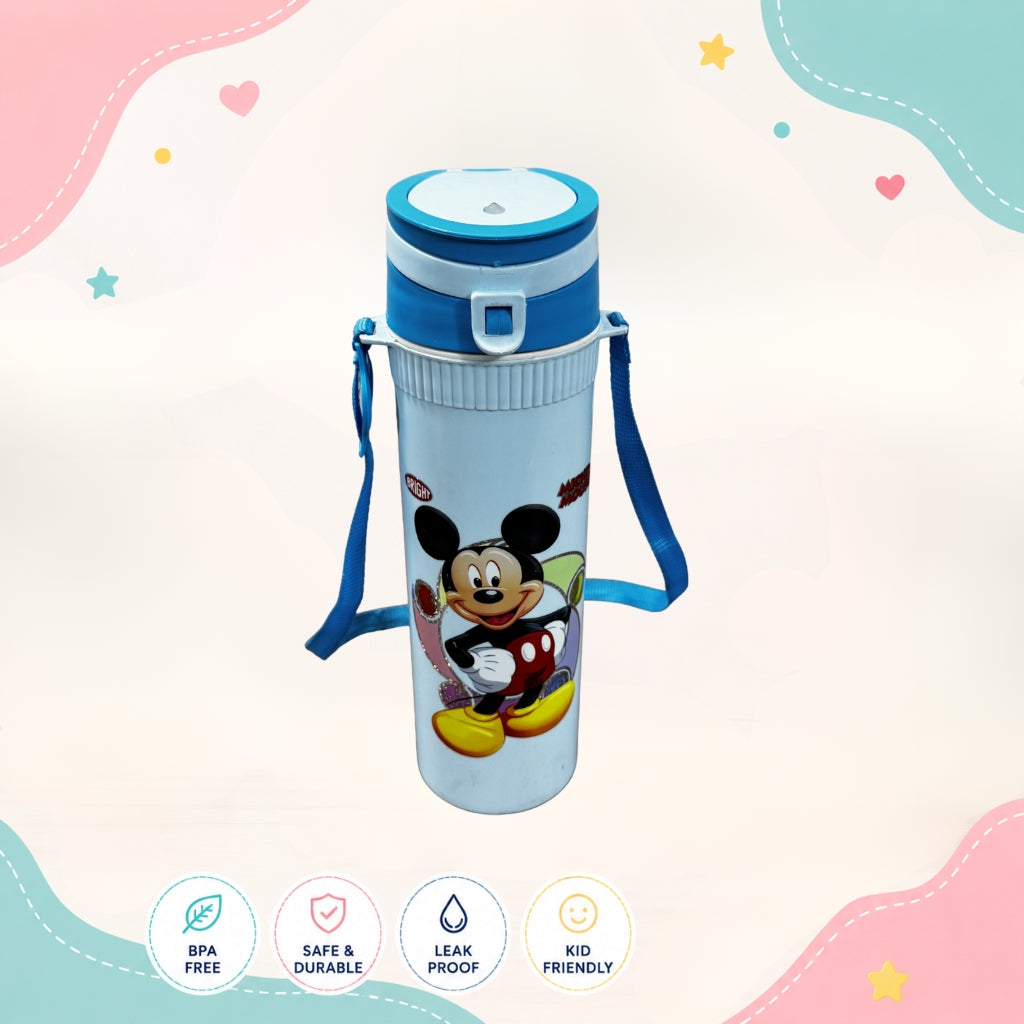 Front view of Mickey Mouse Kids Water Bottle by LunchNSip