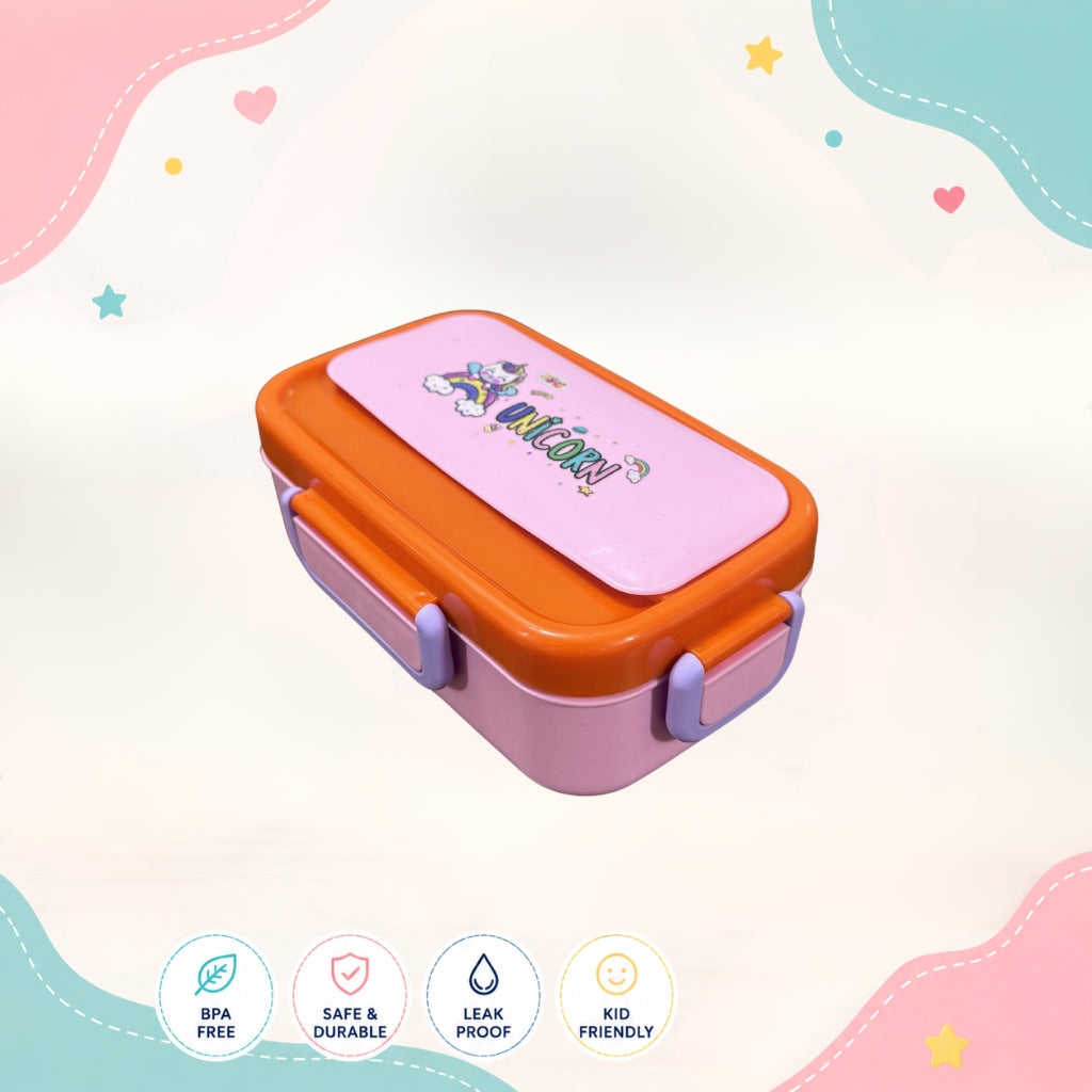 School kid using insulated Unicorn Kids Lunch Box in Pakistan